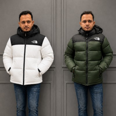 North face Full Sleeve White+full Olive(Cod-3000)
