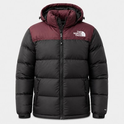 Export Insulated Minus Down Jacket(Colour- Merun Black Mix)