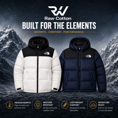 Export Insulated Minus Down Jacket(Colour-White+Nevy)