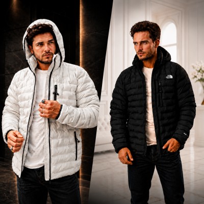 TNF Insulated Duck Down 800(Colour- Black+Off White)