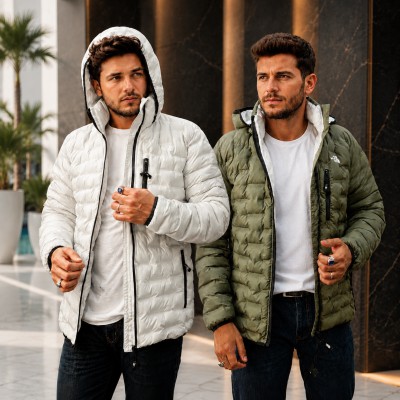 TNF Insulated Duck Down 800( Colour-Off White+Olive)