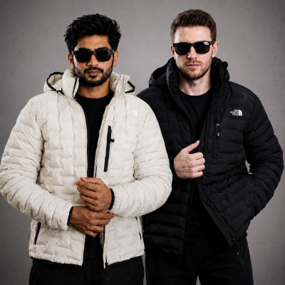 TNF Insulated Duck Down 800(Colour- Black+Off White)