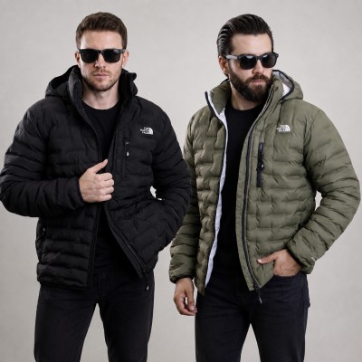 TNF Insulated Duck Down 800( Colour-Black+Olive)