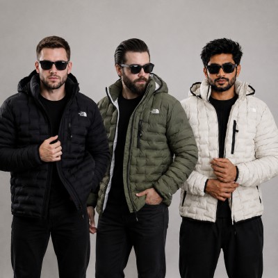 TNF Insulated Duck Down 800( Colour-Black+Olive+Off White)
